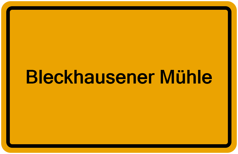 Handelsregisterauszug Bleckhausener Mühle